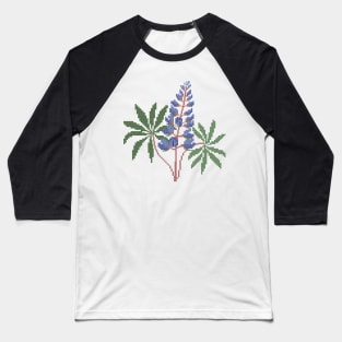 Texas State Flower Bluebonnet Baseball T-Shirt